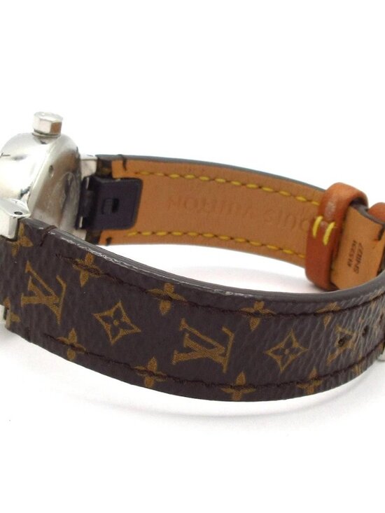 LOUIS VUITTON Tambour Q1212 D***** Dark Brown Brown Women\'s Wrist Watch main image 11